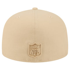 Los Angeles Chargers New Era Color Pack A-Frame 59FIFTY Fitted Hat Beige | NFL