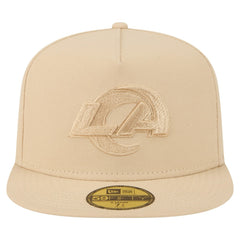 Los Angeles Rams New Era Color Pack A-Frame 59FIFTY Fitted Hat Light Beige | NFL