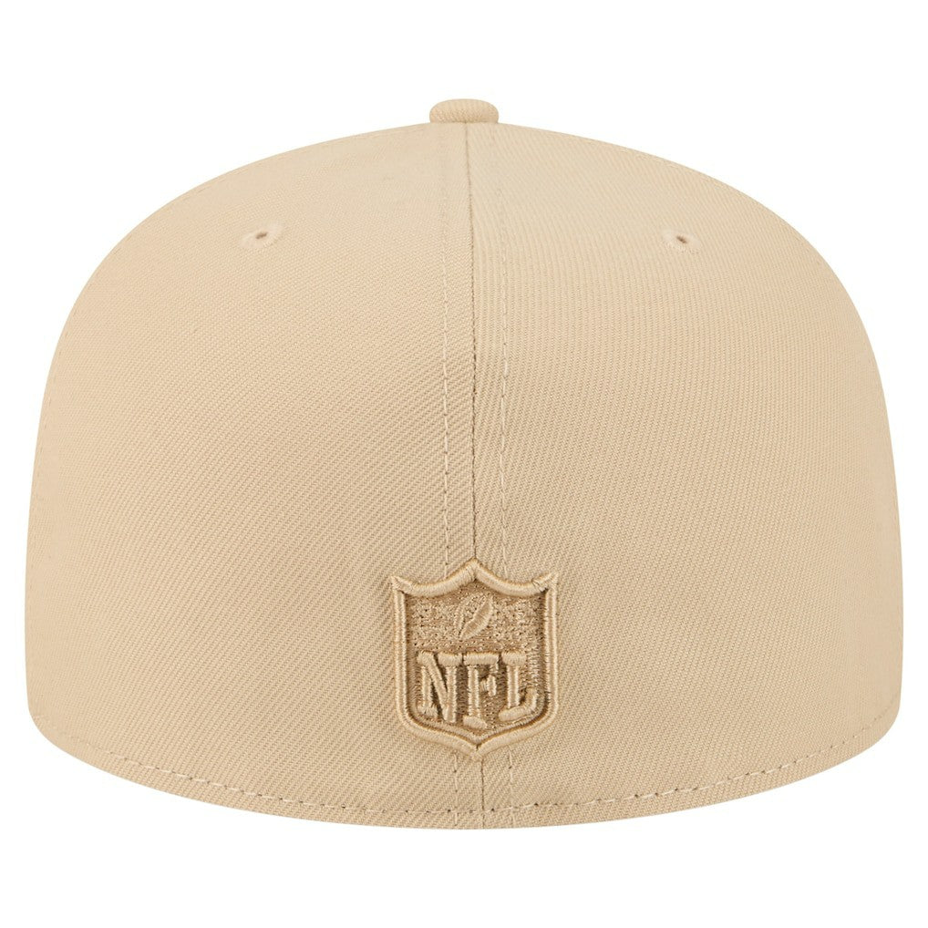Miami Dolphins New Era Color Pack A-Frame 59FIFTY Fitted Hat Light Beige | NFL