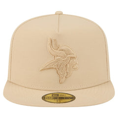 Minnesota Vikings New Era Color Pack A-Frame 59FIFTY Fitted Hat Light Beige | NFL
