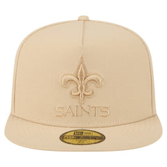New Orleans Saints New Era Color Pack A-Frame 59FIFTY Fitted Hat Light Beige | NFL