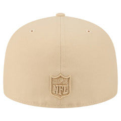 New York Jets New Era Color Pack A-Frame 59FIFTY Fitted Hat Beige | NFL
