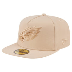 Philadelphia Eagles New Era Color Pack A-Frame 59FIFTY Fitted Hat Light Beige | NFL