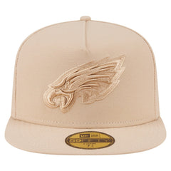 Philadelphia Eagles New Era Color Pack A-Frame 59FIFTY Fitted Hat Light Beige | NFL