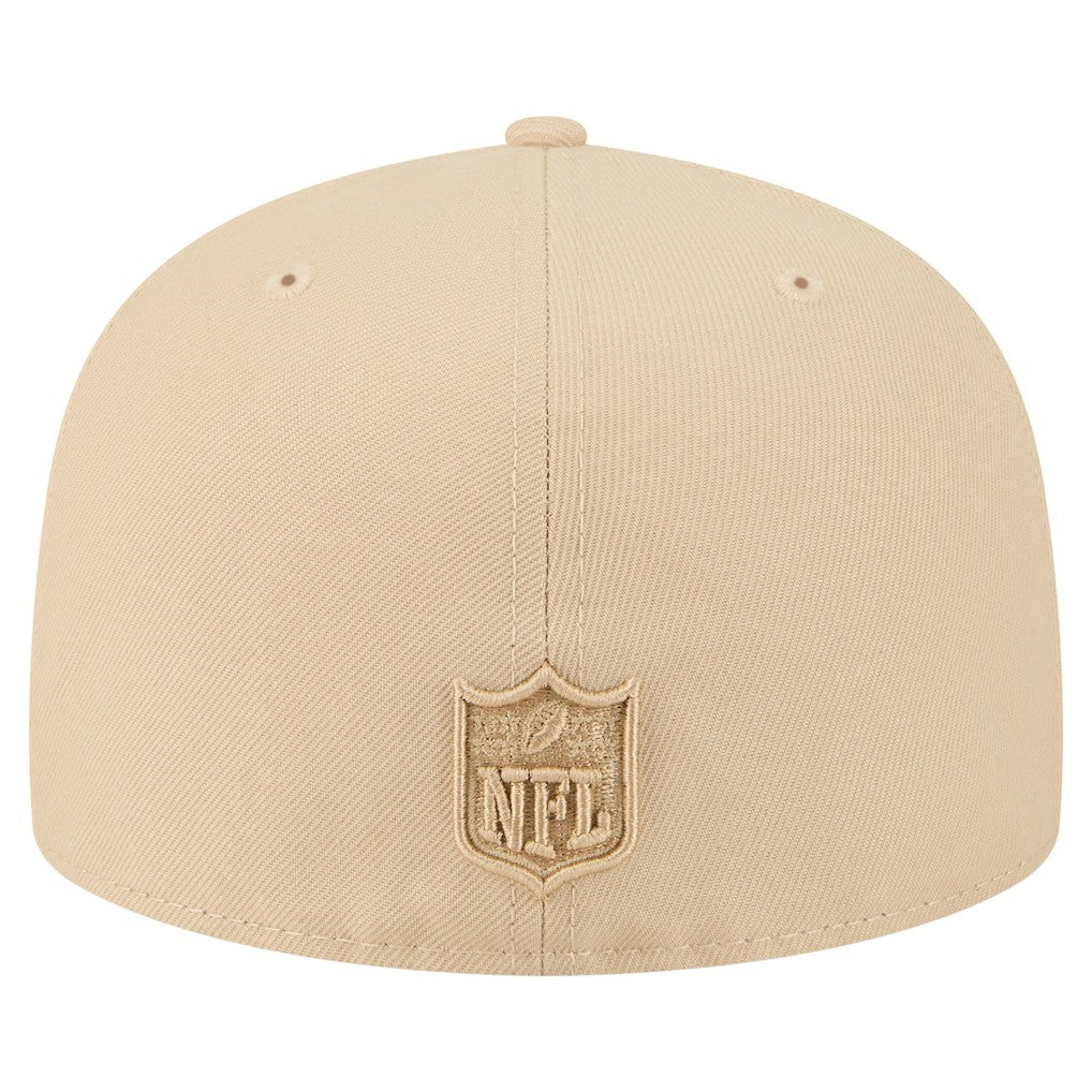 Pittsburgh Steelers New Era Color Pack A-Frame 59FIFTY Fitted Hat Beige | NFL