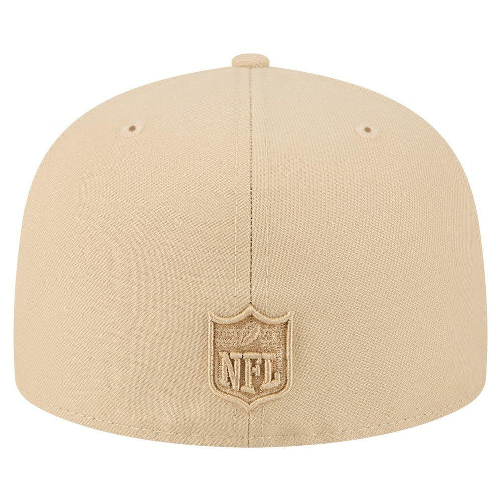 Pittsburgh Steelers New Era Color Pack A-Frame 59FIFTY Fitted Hat Beige | NFL