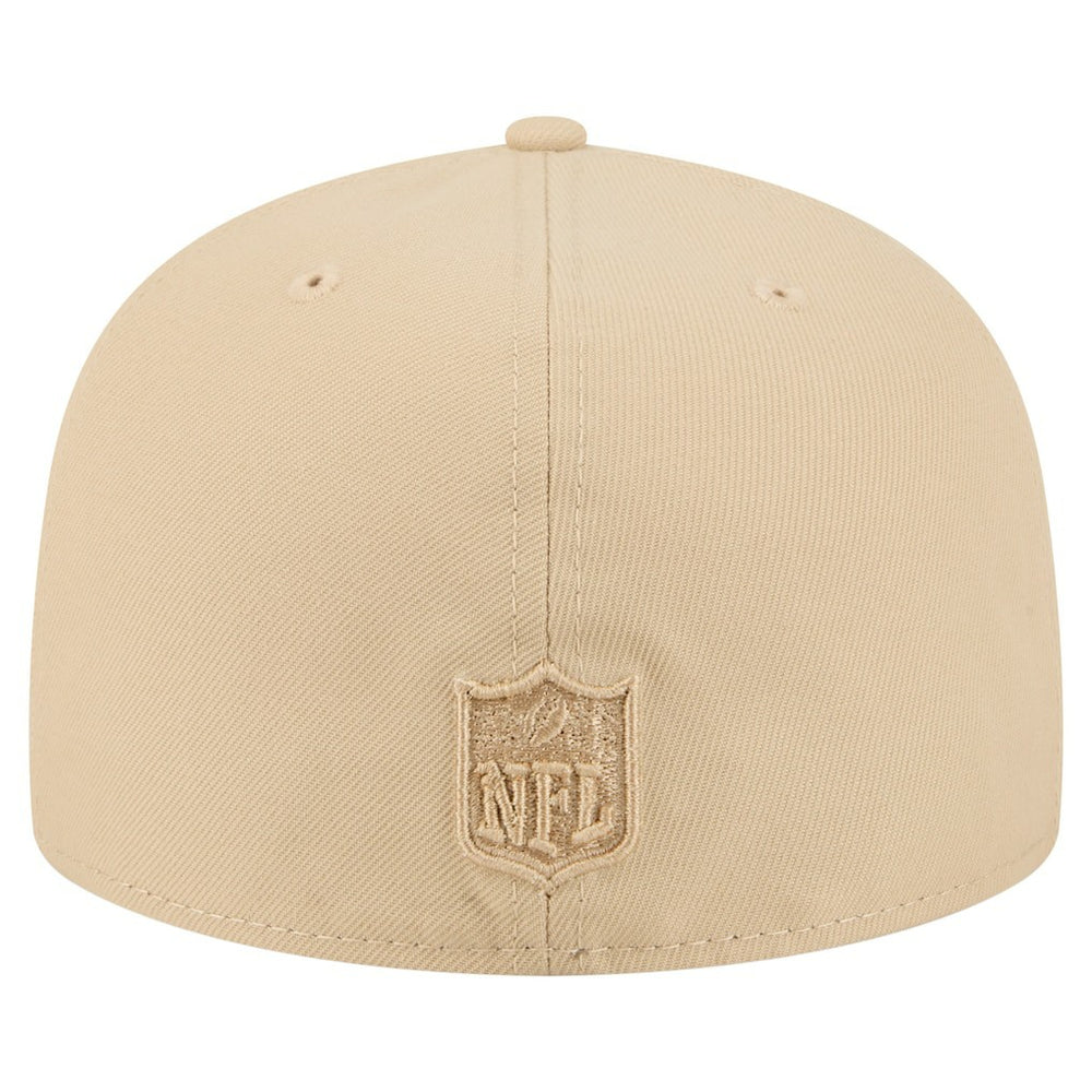 Baltimore Ravens New Era Color Pack A-Frame 59FIFTY Fitted Hat Beige | NFL