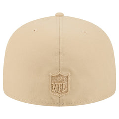 Baltimore Ravens New Era Color Pack A-Frame 59FIFTY Fitted Hat Beige | NFL