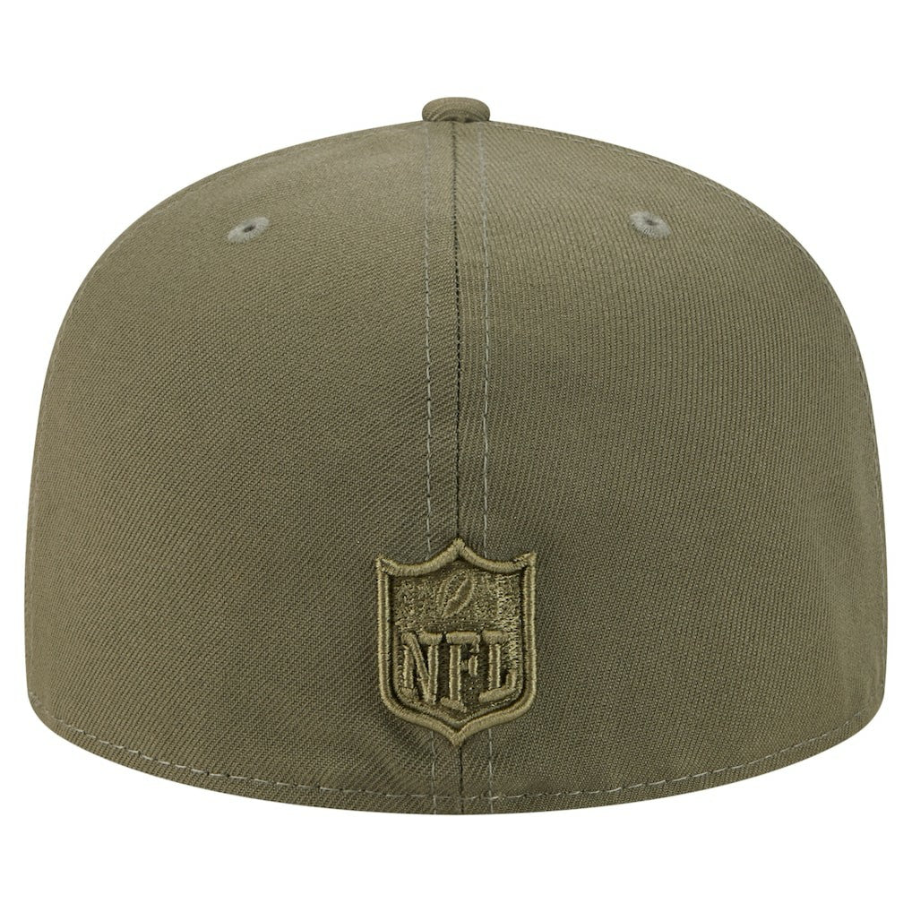 Miami Dolphins New Era Color Pack A-Frame 59FIFTY Fitted Hat Olive | NFL