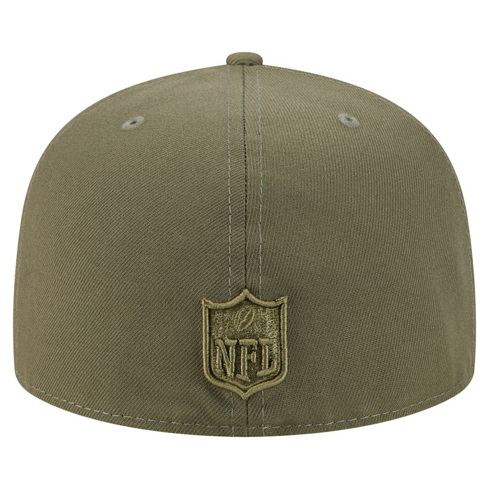 Miami Dolphins New Era Color Pack A-Frame 59FIFTY Fitted Hat Olive | NFL