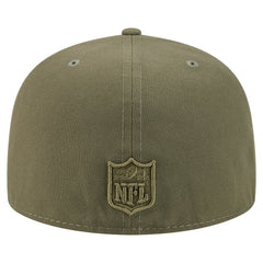 Pittsburgh Steelers New Era Color Pack A-Frame 59FIFTY Fitted Hat Olive | NFL