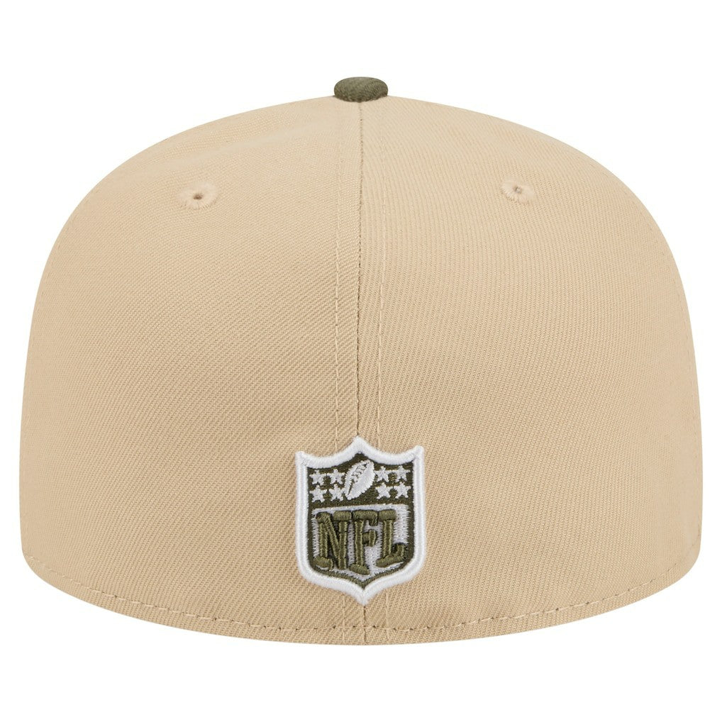 Washington Commanders New Era Color Pack A-Frame 59FIFTY Fitted Hat Beige/Olive | NFL