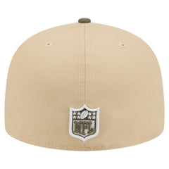 New York Jets New Era Color Pack A-Frame 59FIFTY Fitted Hat Light Beige/Olive | NFL