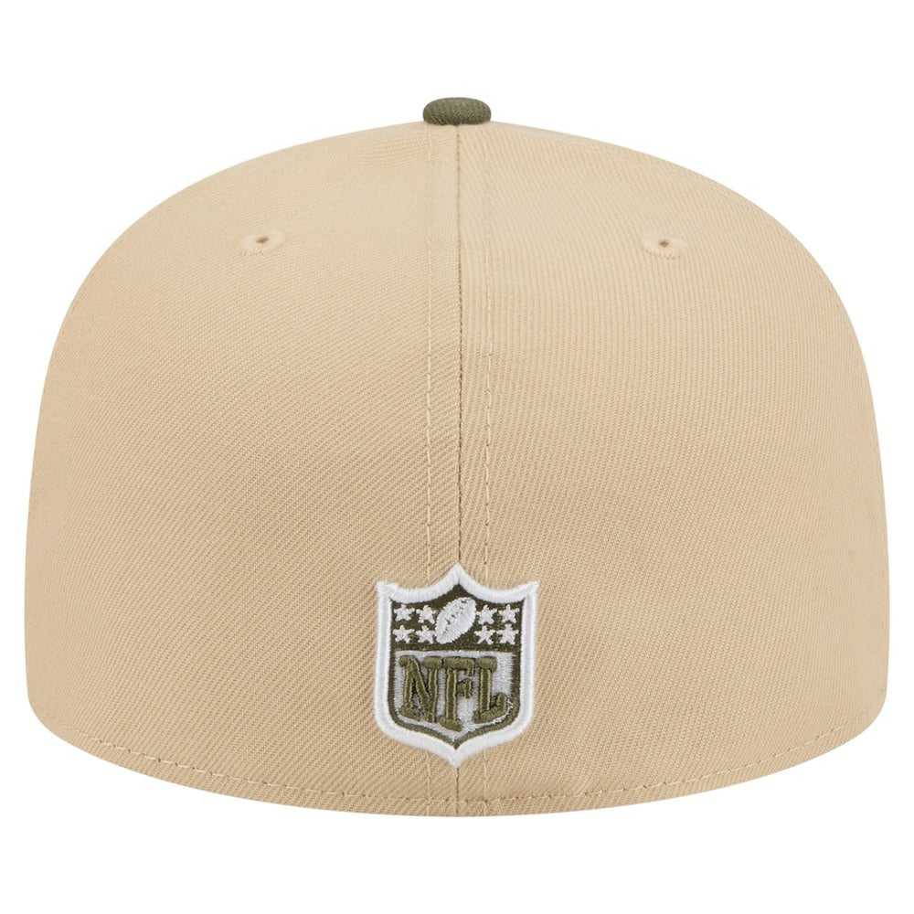 Kansas City Chiefs New Era Color Pack A-Frame 59FIFTY Fitted Hat Light Beige/Olive | NFL