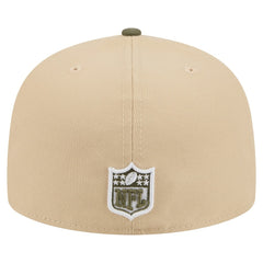 Kansas City Chiefs New Era Color Pack A-Frame 59FIFTY Fitted Hat Light Beige/Olive | NFL
