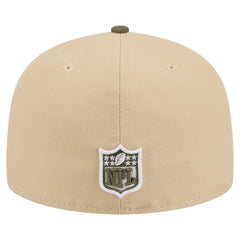 Detroit Lions New Era Color Pack A-Frame 59FIFTY Fitted Hat Beige/Olive | NFL