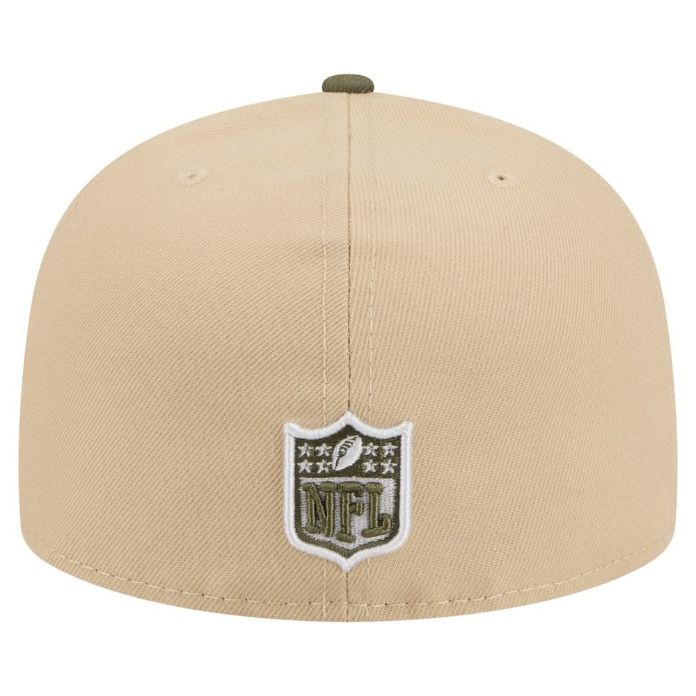 Cleveland Browns New Era Color Pack A-Frame 59FIFTY Fitted Hat Beige/Olive | NFL