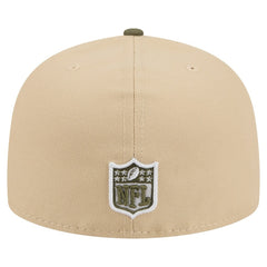 Cleveland Browns New Era Color Pack A-Frame 59FIFTY Fitted Hat Beige/Olive | NFL