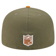 Baltimore Ravens New Era Color Pack A-Frame 59FIFTY Fitted Hat Olive/Brown | NFL