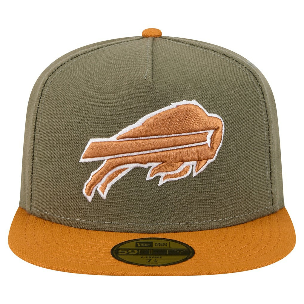 Buffalo Bills New Era Color Pack A-Frame 59FIFTY Fitted Hat Olive/Brown | NFL
