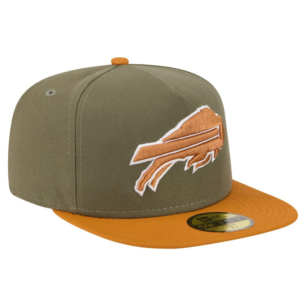 Buffalo Bills New Era Color Pack A-Frame 59FIFTY Fitted Hat Olive/Brown | NFL