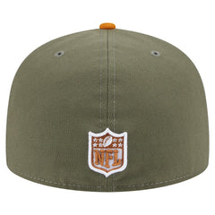 Detroit Lions New Era Color Pack A-Frame 59FIFTY Fitted Hat Olive/Brown | NFL