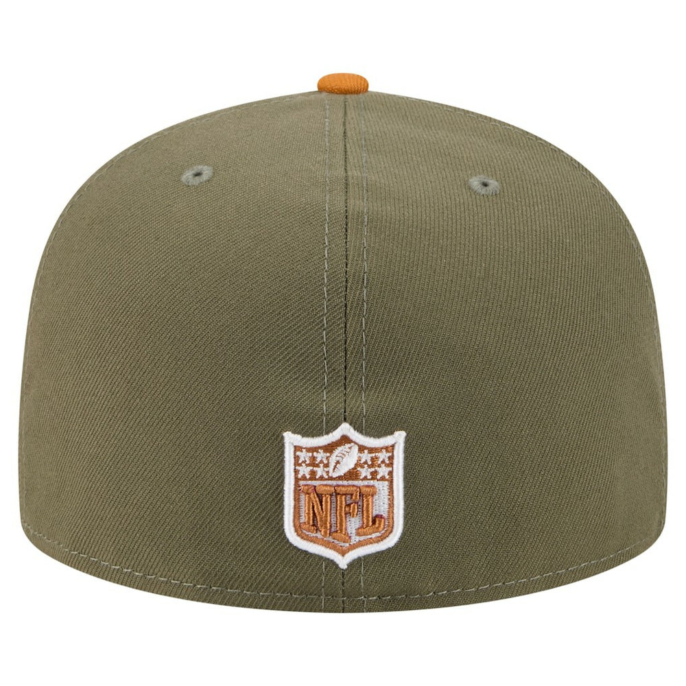 Minnesota Vikings New Era Color Pack A-Frame 59FIFTY Fitted Hat Olive/Brown | NFL