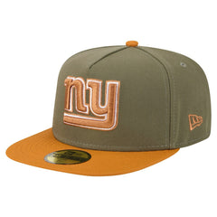 New York Giants New Era Color Pack A-Frame 59FIFTY Fitted Hat Olive/Brown | NFL