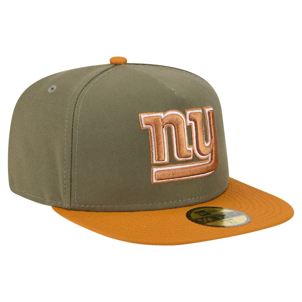 New York Giants New Era Color Pack A-Frame 59FIFTY Fitted Hat Olive/Brown | NFL