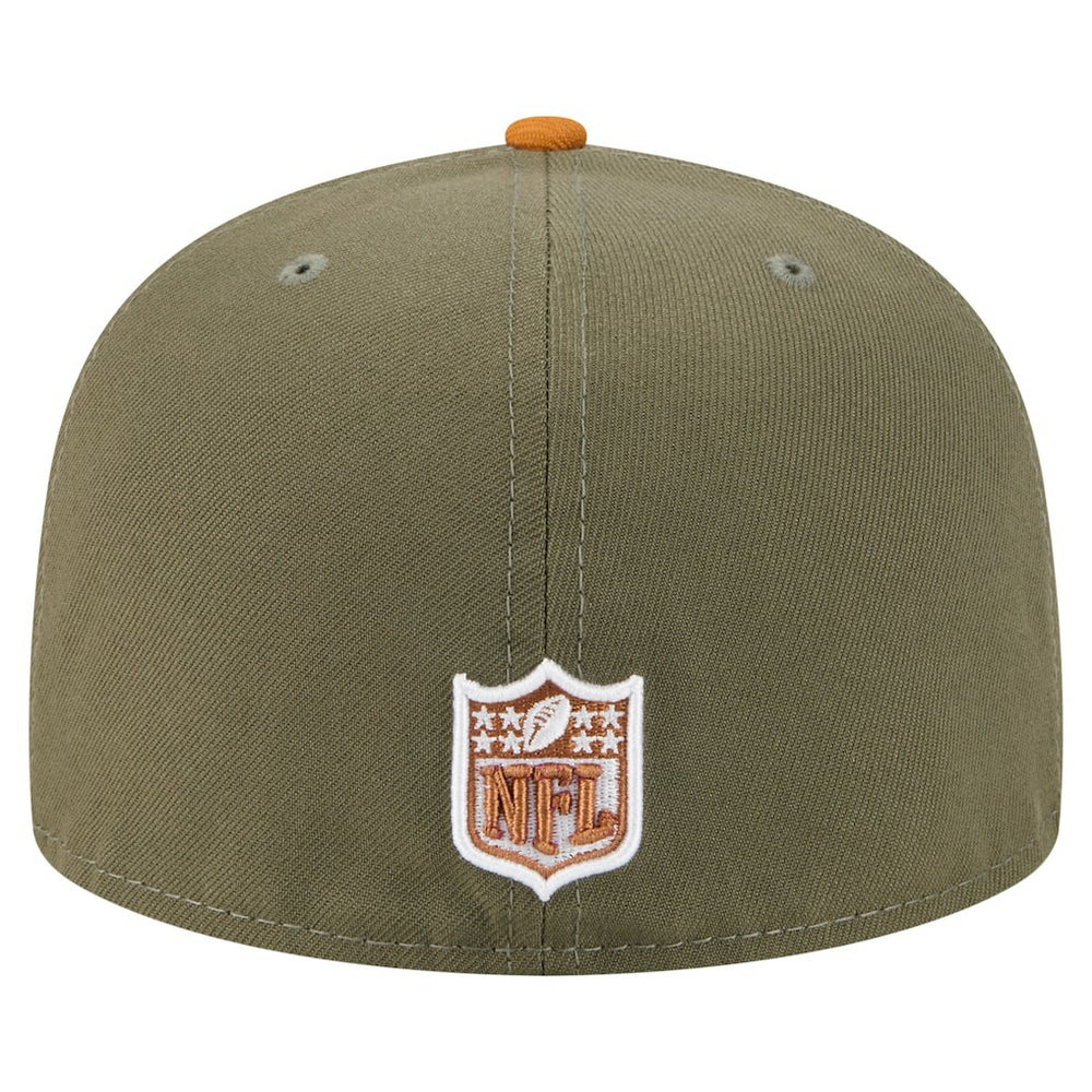 New York Giants New Era Color Pack A-Frame 59FIFTY Fitted Hat Olive/Brown | NFL