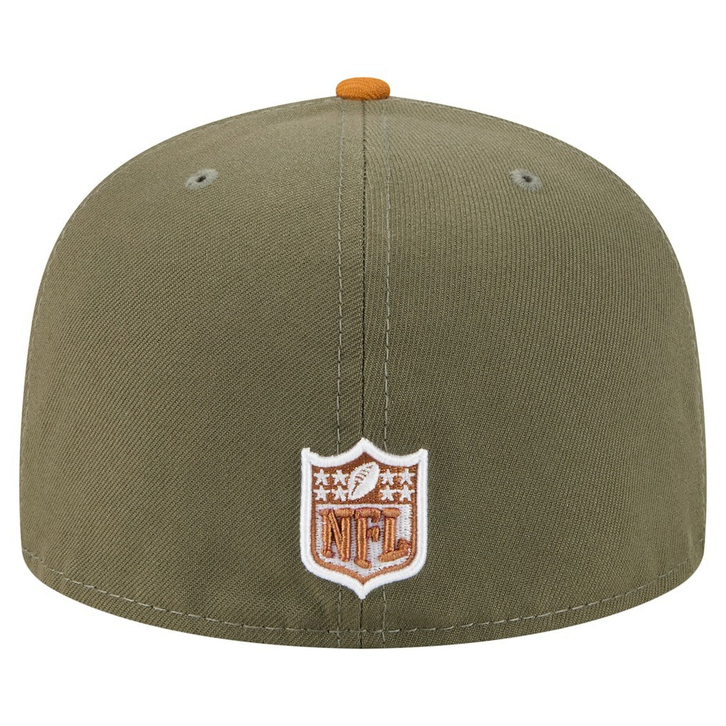 Pittsburgh Steelers New Era Color Pack A-Frame 59FIFTY Fitted Hat Olive/Brown | NFL