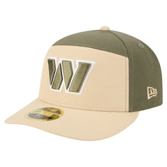 Washington Commanders New Era Two-Tone Color Pack Split Panel 59FIFTY Fitted Hat Light Beige/Olive | NFL