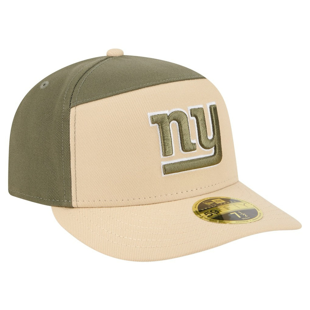 New York Giants New Era Two-Tone Color Pack Split Panel 59FIFTY Fitted Hat Light Beige/Olive | NFL