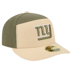 New York Giants New Era Two-Tone Color Pack Split Panel 59FIFTY Fitted Hat Light Beige/Olive | NFL