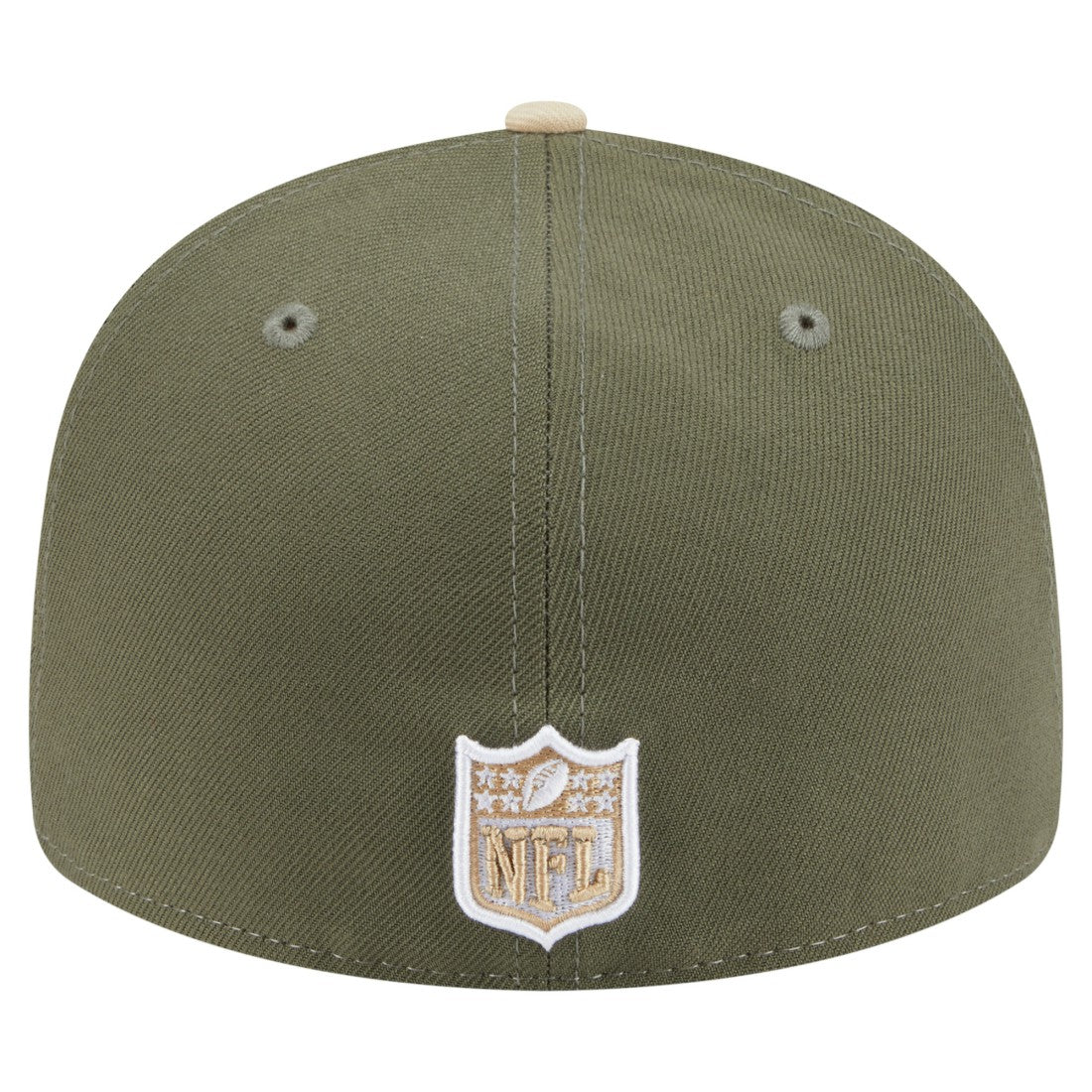 New York Jets New Era Two-Tone Color Pack Split Panel 59FIFTY Fitted Hat Light Beige/Olive | NFL