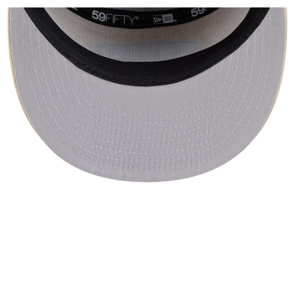 San Francisco 49ers New Era Two-Tone Color Pack Split Panel 59FIFTY Fitted Hat Light Beige/Olive | NFL