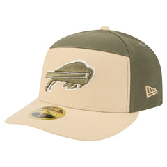 Buffalo Bills New Era Two-Tone Color Pack Split Panel 59FIFTY Fitted Hat Light Beige/Olive | NFL