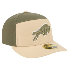 Buffalo Bills New Era Two-Tone Color Pack Split Panel 59FIFTY Fitted Hat Light Beige/Olive | NFL