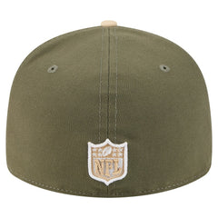Buffalo Bills New Era Two-Tone Color Pack Split Panel 59FIFTY Fitted Hat Light Beige/Olive | NFL