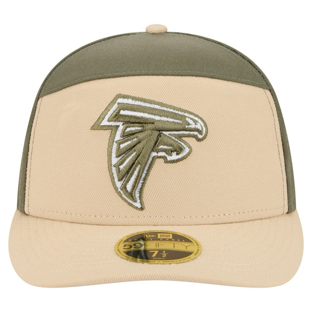 Atlanta Falcons New Era Color Pack Split Panel 59FIFTY Fitted Hat Light Beige/Olive | NFL