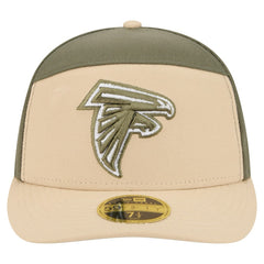 Atlanta Falcons New Era Color Pack Split Panel 59FIFTY Fitted Hat Light Beige/Olive | NFL