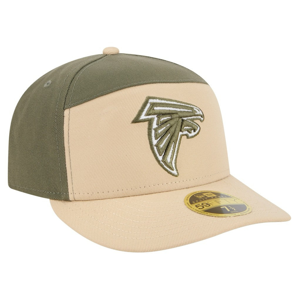 Atlanta Falcons New Era Color Pack Split Panel 59FIFTY Fitted Hat Light Beige/Olive | NFL