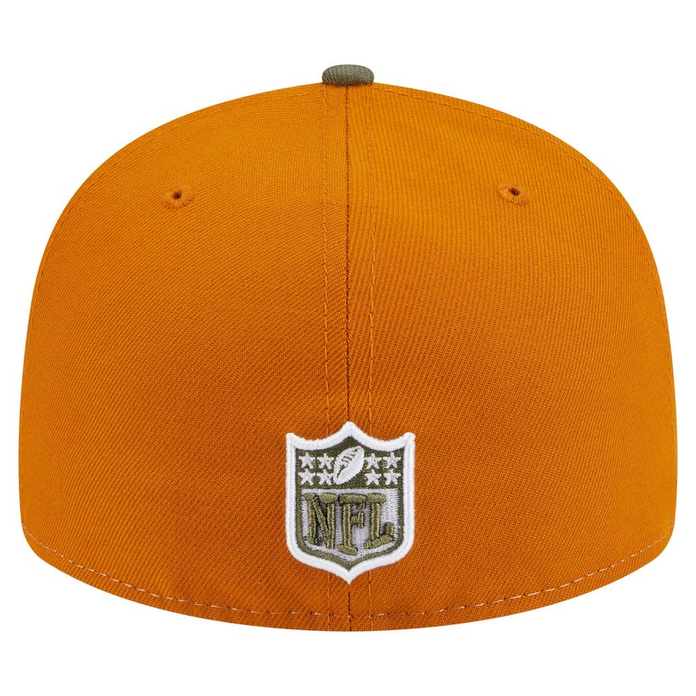 Philadelphia Eagles New Era Two-Tone Color Pack Split Panel 59FIFTY Fitted Hat Olive/Brown | NFL