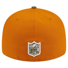 Philadelphia Eagles New Era Two-Tone Color Pack Split Panel 59FIFTY Fitted Hat Olive/Brown | NFL