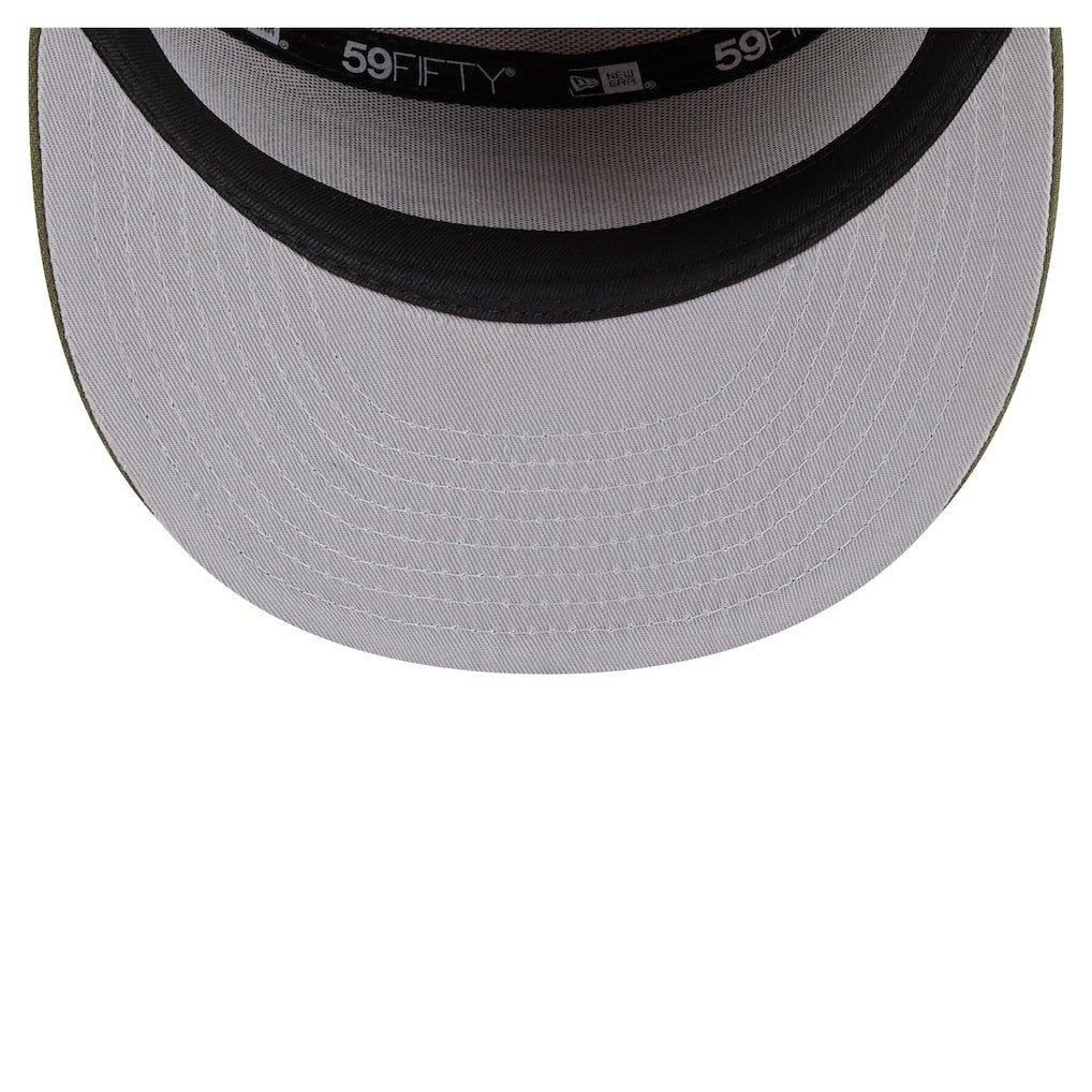 Philadelphia Eagles New Era Two-Tone Color Pack Split Panel 59FIFTY Fitted Hat Olive/Brown | NFL