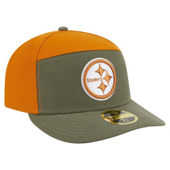 Pittsburgh Steelers New Era Two-Tone Color Pack Split Panel 59FIFTY Fitted Hat Olive/Brown | NFL