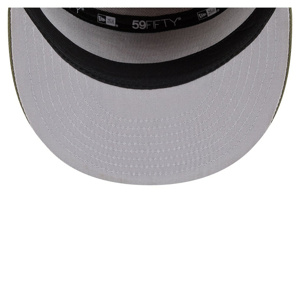 Miami Dolphins New Era Two-Tone Color Pack Split Panel 59FIFTY Fitted Hat Olive/Brown | NFL