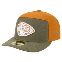 Kansas City Chiefs New Era Two-Tone Color Pack Split Panel 59FIFTY Fitted Hat Olive/Brown | NFL