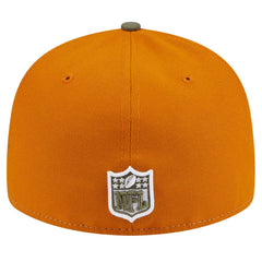 Las Vegas Raiders New Era Two-Tone Color Pack Split Panel 59FIFTY Fitted Hat Olive/Brown | NFL