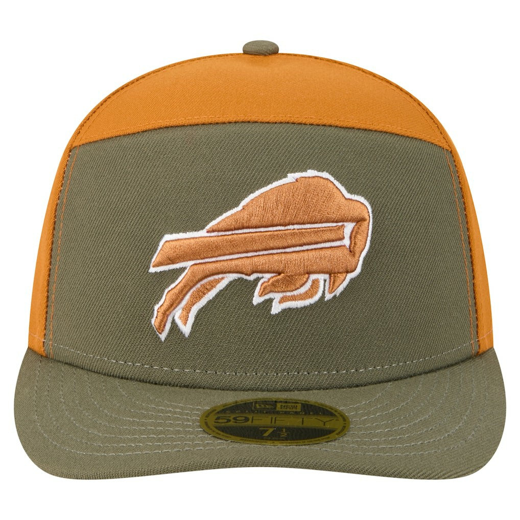 Buffalo Bills New Era Two-Tone Color Pack Split Panel 59FIFTY Fitted Hat Olive/Brown | NFL